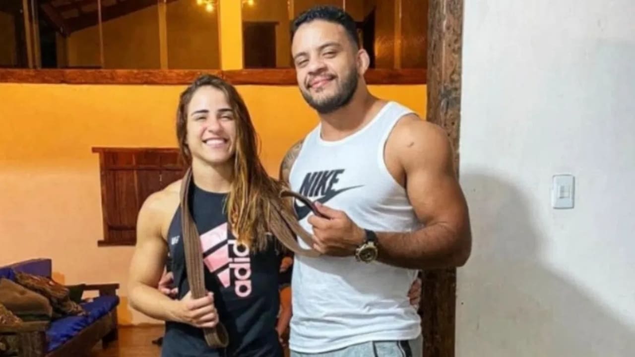 Norma Dumont with her boyfriend Johny Vieira