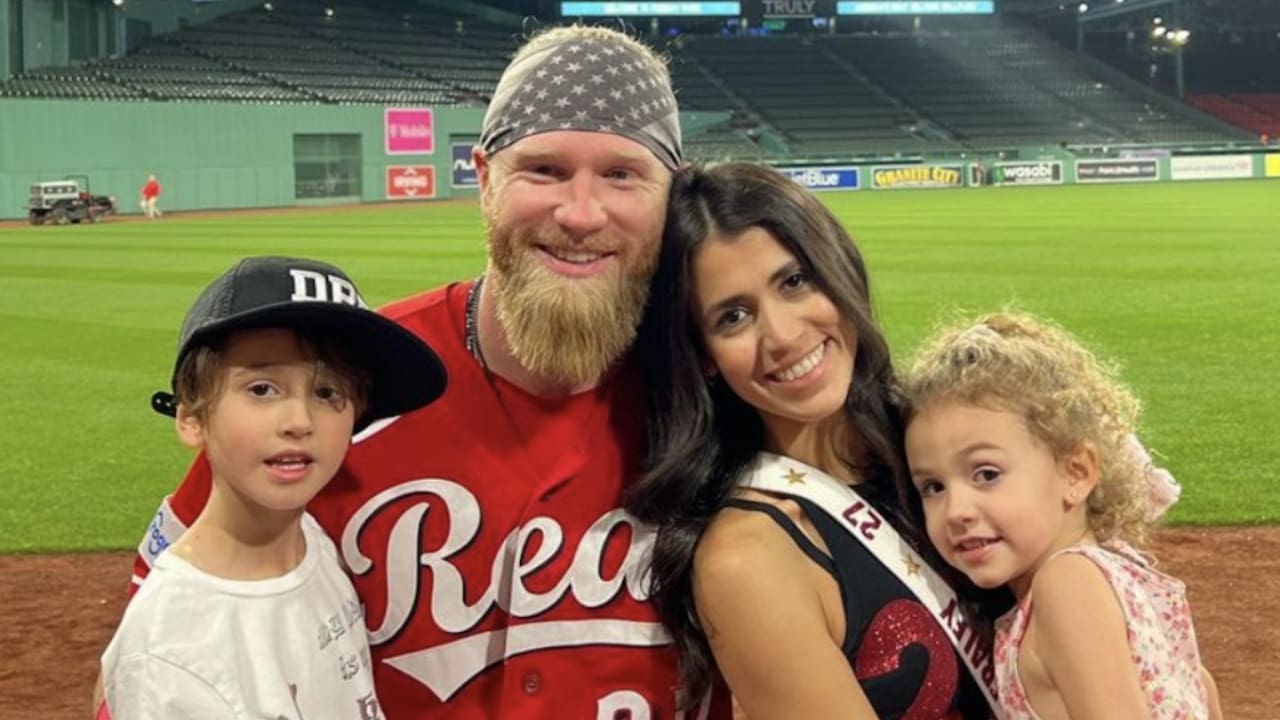 Jake Fraley his wife Angelica Fraley