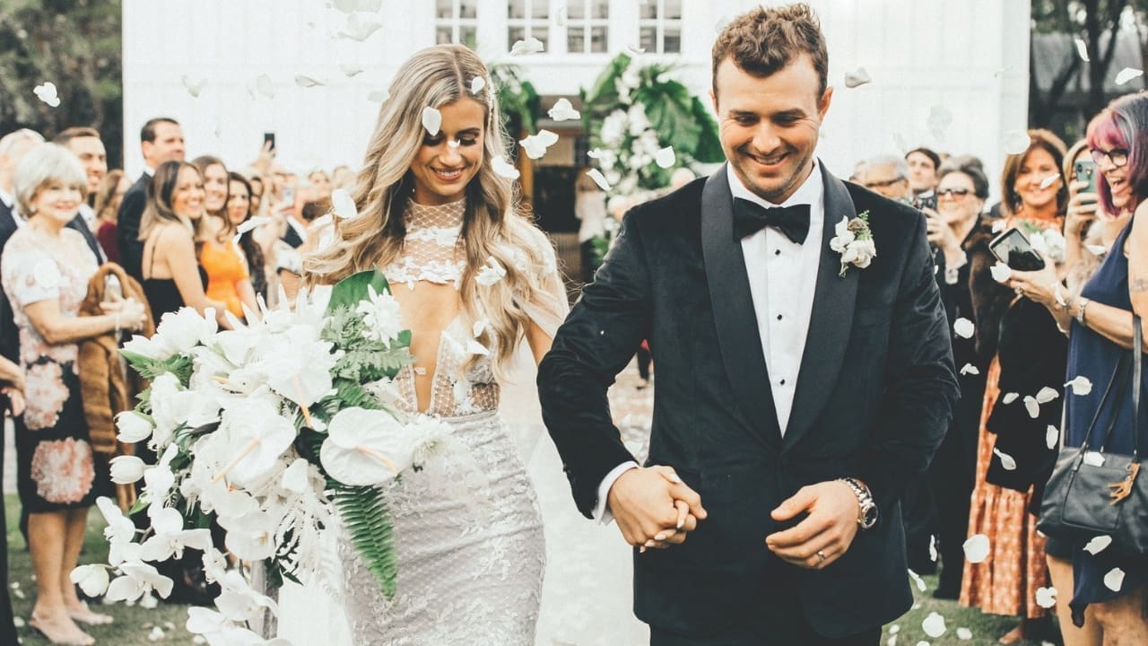 Kyle Farmer his Wife Courtney Farmer