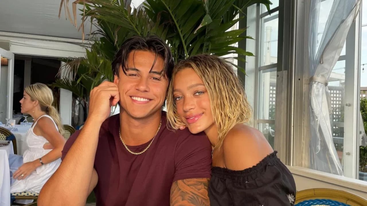 Andrei Iosivas his Girlfriend Logan Harlock