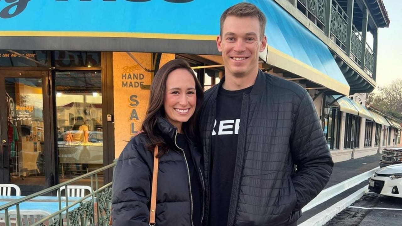 Easton Stick his wife Cheyenne Knight