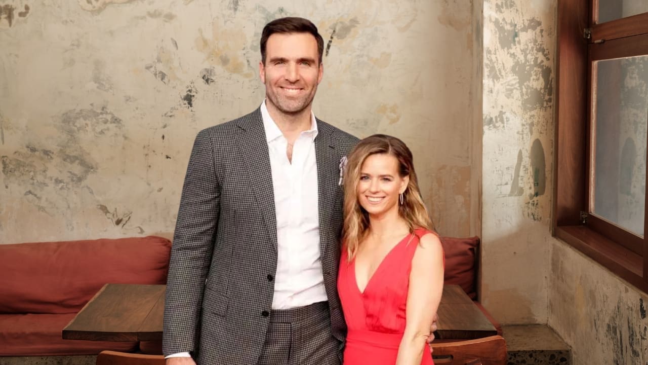 Joe Flacco his wife Dana Grady