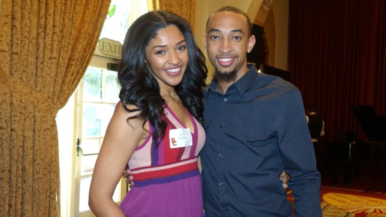 Jordan McLaughlin his wife Anissa Claiborne