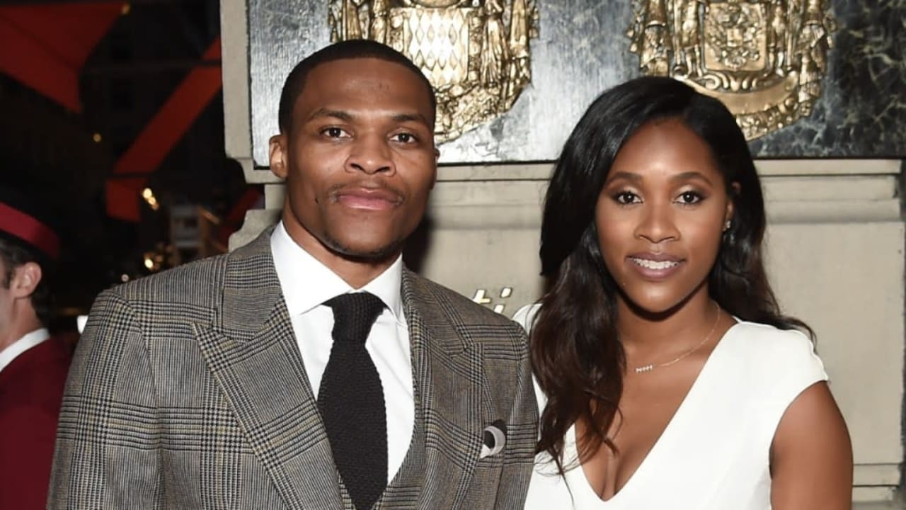 Russell Westbrook his wife Nina Earl