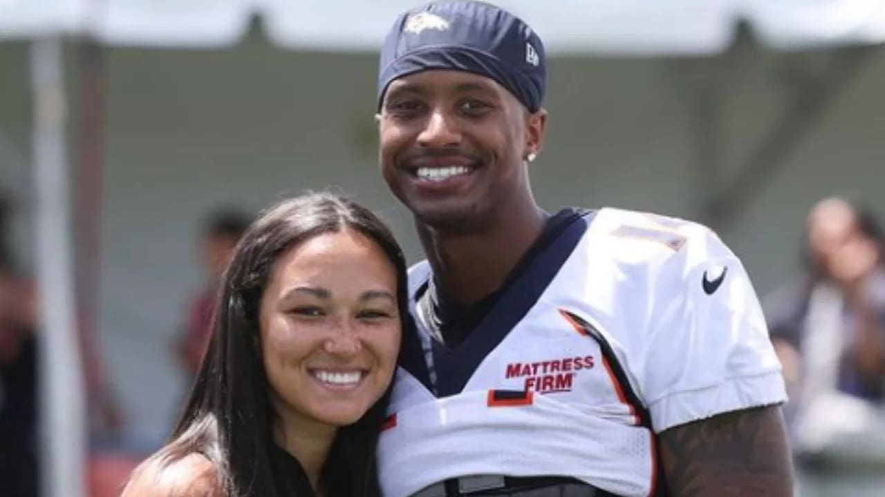 Courtland Sutton his wife Brea Ridgeway Sutton