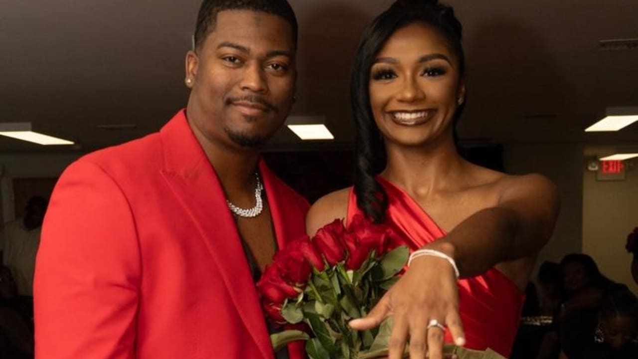 Malik Davis his wife Tiana Kelly