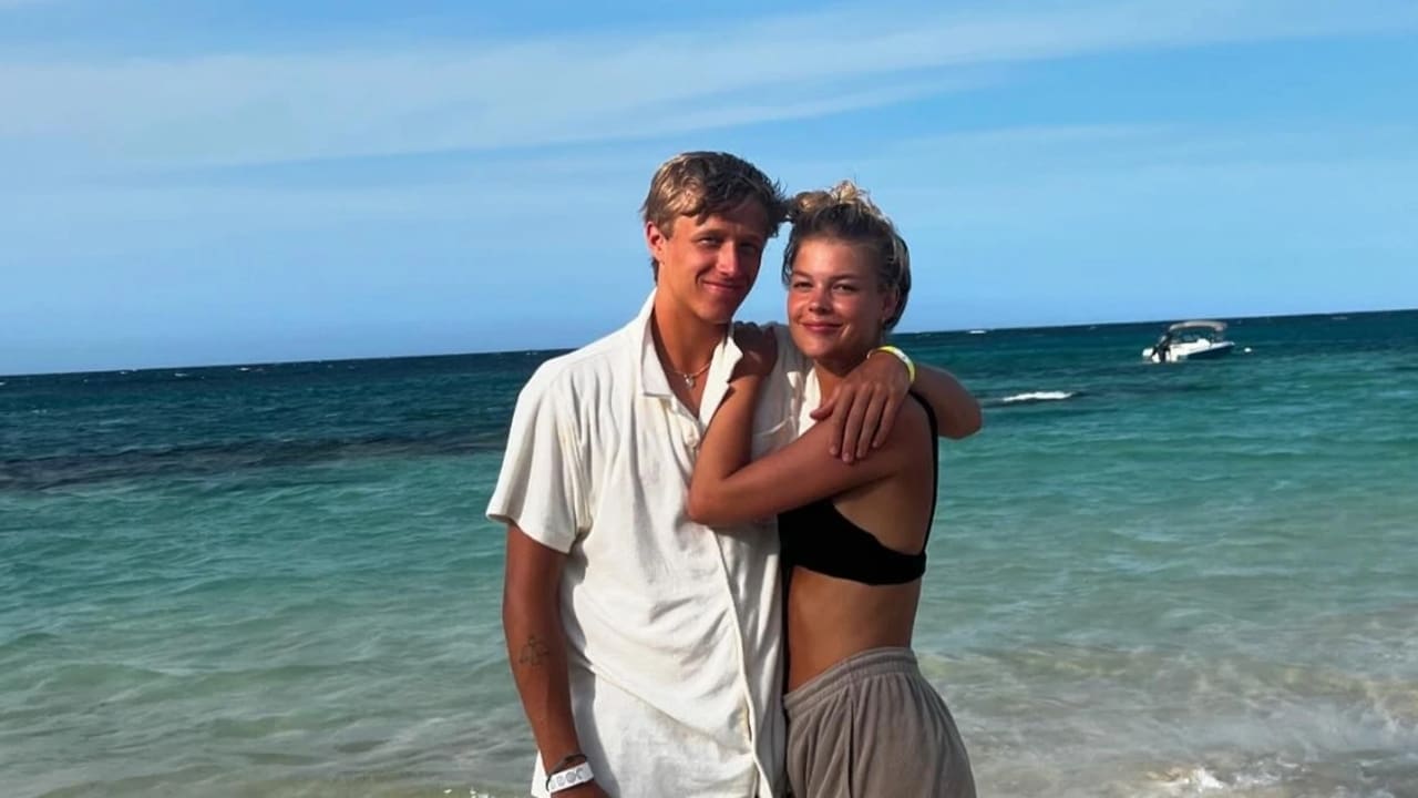 Leo Borg his Girlfriend Elvira Hedlund