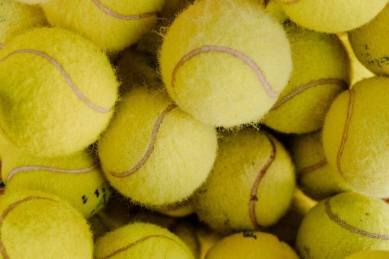 A Close-Up Shot of Tennis Balls