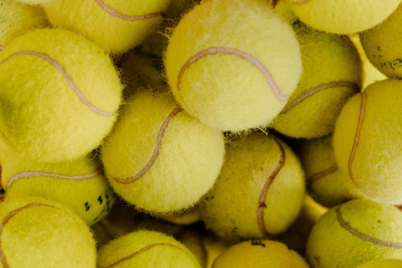 A Close-Up Shot of Tennis Balls A Close-Up Shot of Tennis Balls