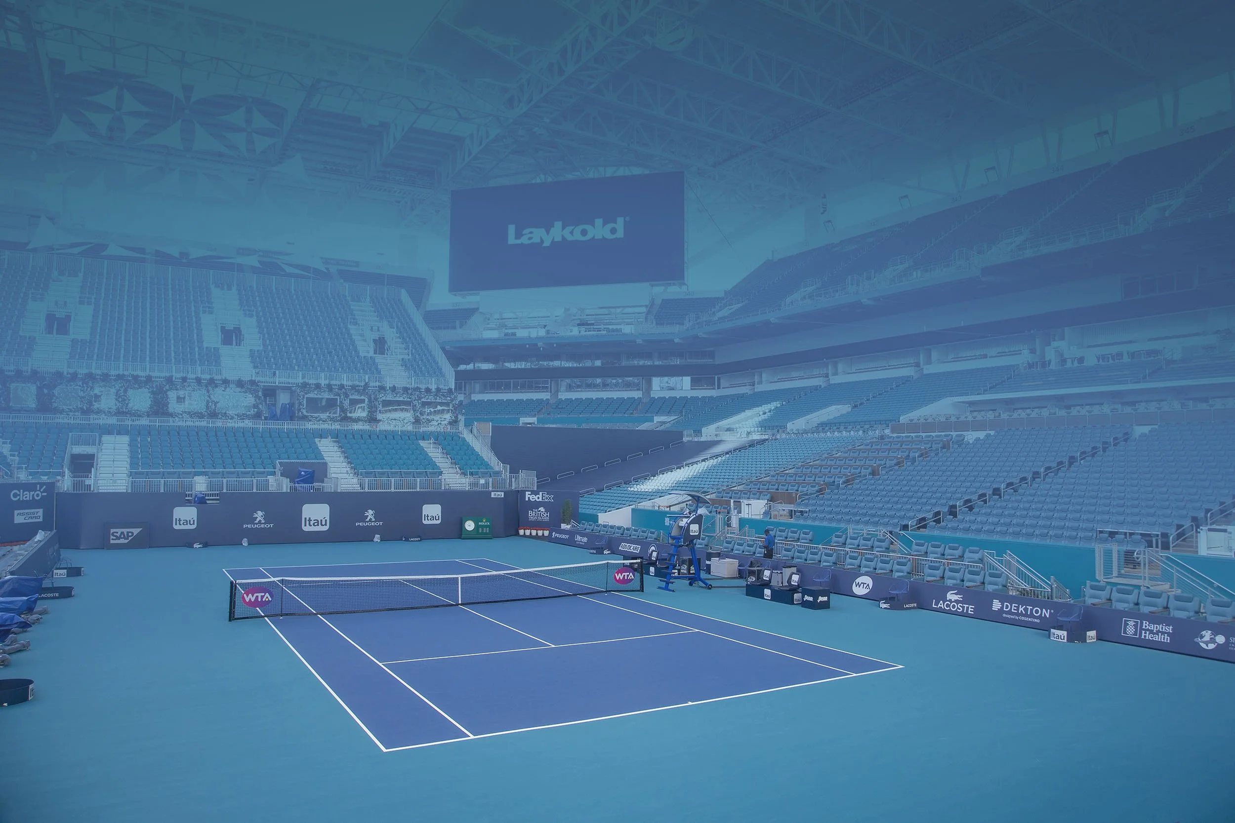 tennis hard court from aerial view